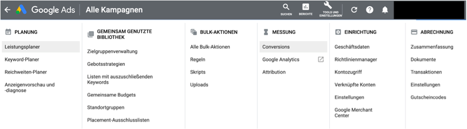 Google Ads Kampagnen